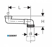 GEBERIT CODO DESPLAZAMIENTO